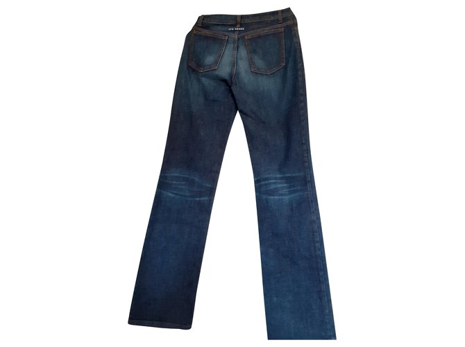 Jean Paul Gaultier Pants, leggings Blue Cotton Elastane  ref.224150