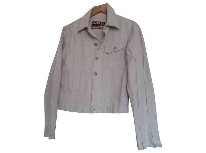 Jean Paul Gaultier Jacke aus Baumwolle Eggshell XXL Aus weiß
