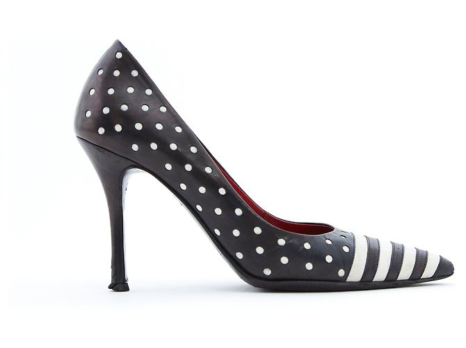 Céline BLACK POLKA STRIPES FR37.5