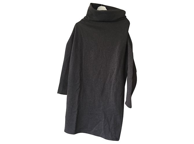 Übergroßes Pulloverkleid von Cacharel Anthrazitgrau