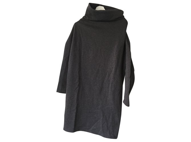 Robe pull oversize Cacharel Coton Gris anthracite  ref.224207