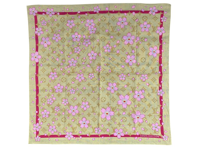 Louis Vuitton Takashi Murakami Pink Cotton  ref.224224