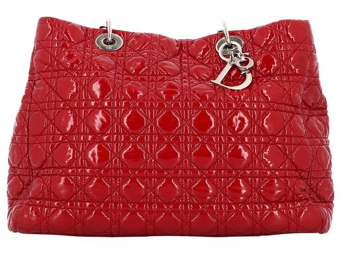 Dior Lady Dior Vermelho Bezerro-como bezerro  ref.224228