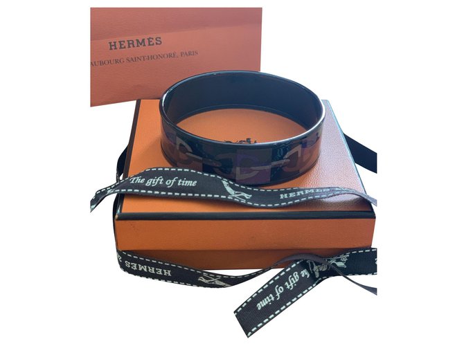 Hermès Armbänder Lila Metall  ref.224396