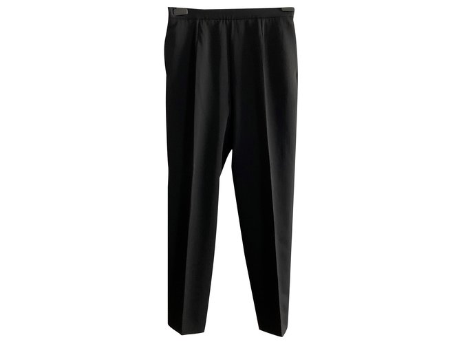 Yves Saint Laurent Vintage black wool trousers YSL Rive Gauche  ref.224416