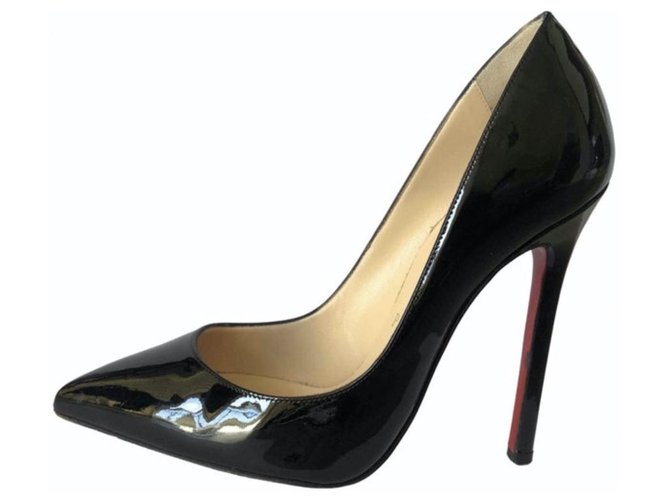 Christian Louboutin So Kate 120 mm Patent Black Leather  ref.224426