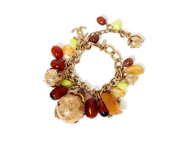 Chanel BRACCIALE WORLD SS COLLECTION 2004 D'oro Metallo