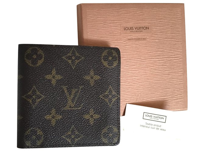 Louis Vuitton Monogramme Cuir Toile Marron  ref.224513