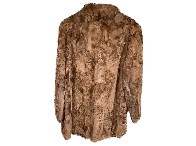 Autre Marque Astrakan Jacke braun