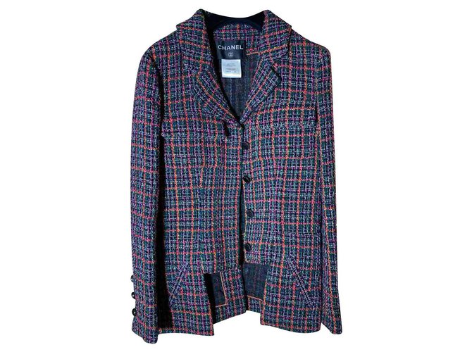 Chanel 2016 spring jacket Multiple colors Tweed  ref.224540