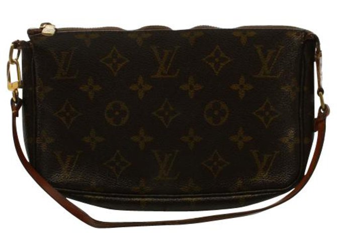 Louis Vuitton Pochette Accessoires Brown Cloth  ref.224591