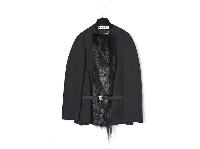 Marni DARK GRAY GOAT FUR FR38 Dark grey