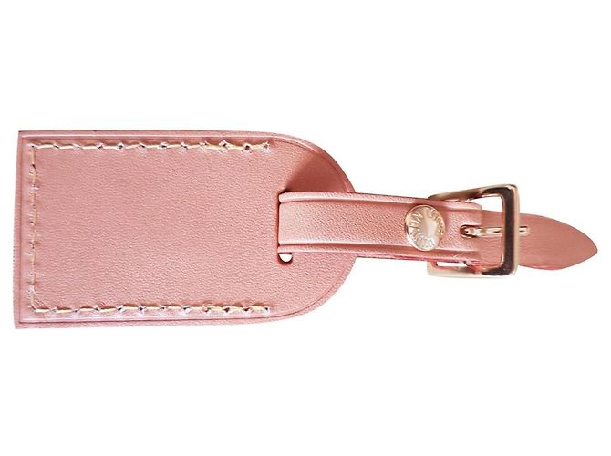 Charm Louis Vuitton de cuero beige