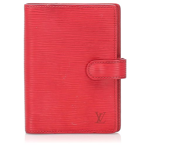 Agenda Louis Vuitton Red Epi Cuir Rouge  ref.224632