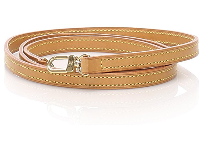 Louis Vuitton Bracelete de couro marrom Vachetta  ref.224638