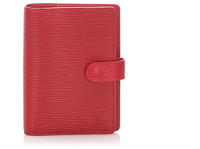 Louis Vuitton Red Epi Agenda PM Cuir Rouge  ref.224642
