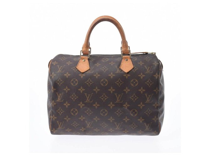 Louis Vuitton Speedy 35 Brown Cloth  ref.224689
