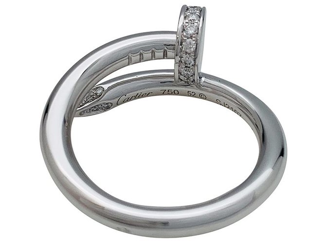 cartier silver nail ring