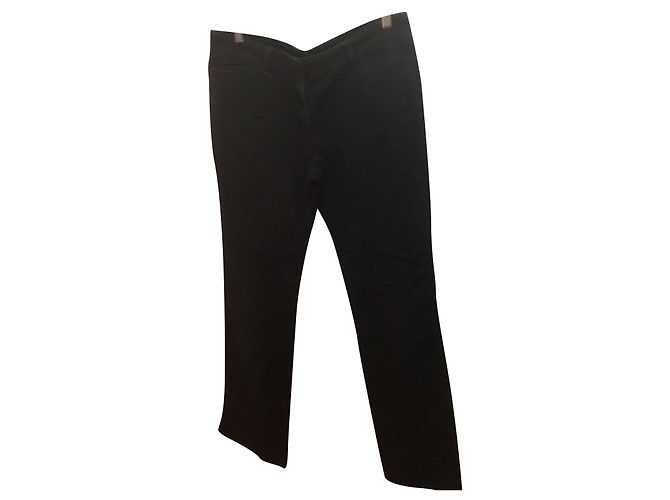 Calças de algodão pretas Hobbs Preto