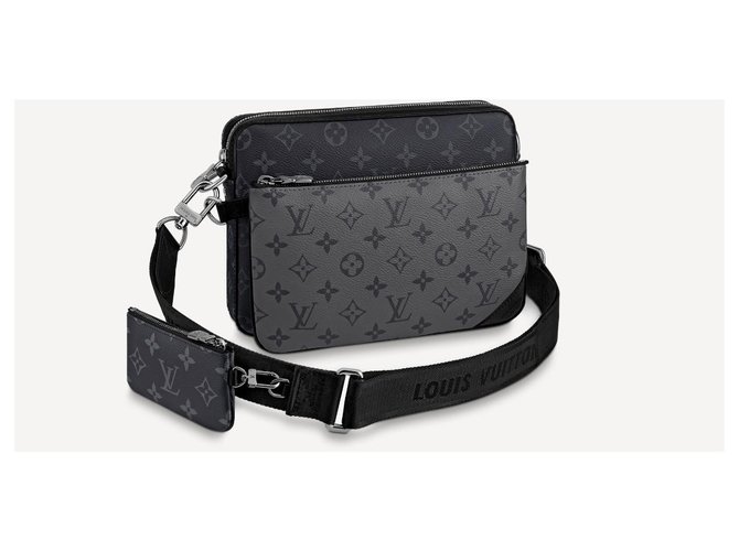 Louis Vuitton Taschen Aktentaschen Grau Leder  ref.224833