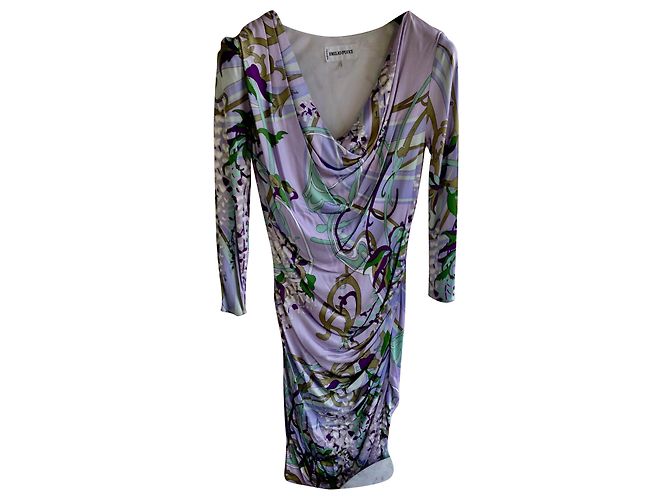 Mini abito in viscosa multicolore Emilio Pucci