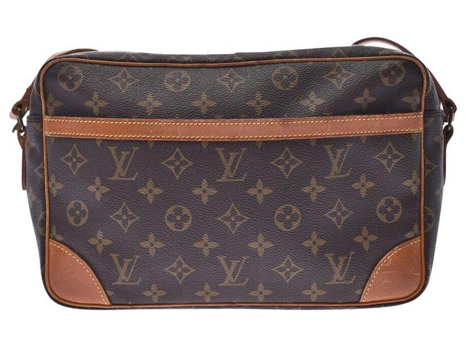 Louis Vuitton Trocadéro Castaño Lienzo  ref.224880