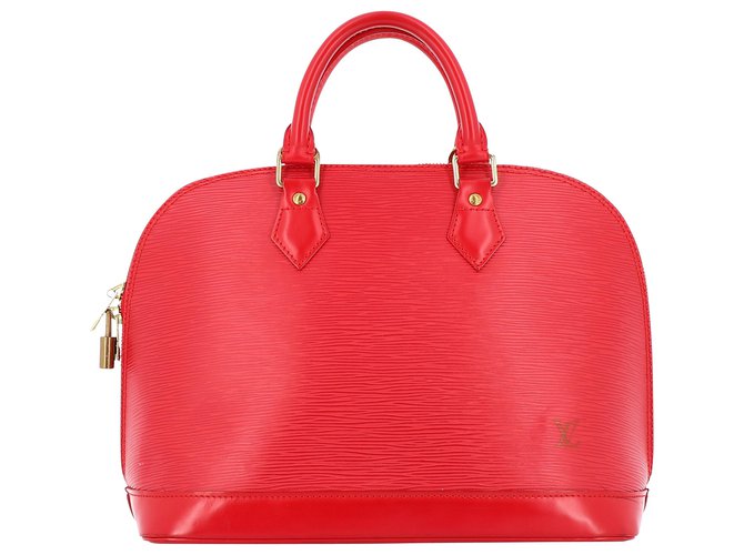 Louis Vuitton Alma Red Patent leather  ref.224883