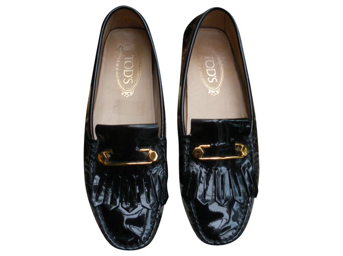Tod's Ballet flats Black Patent leather  ref.225098