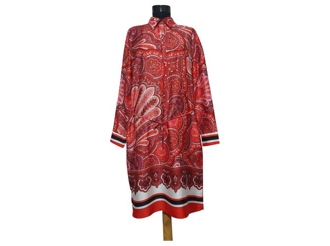 Ralph Lauren Robes Polyester Rouge Multicolore  ref.225134