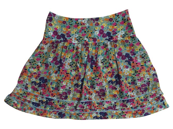 Falda floral Essentiel Antwerp de seda y algodón talla 40 Multicolor
