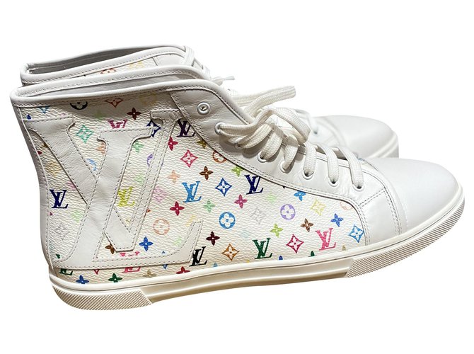 Louis Vuitton Sneakers White Cloth  ref.225168