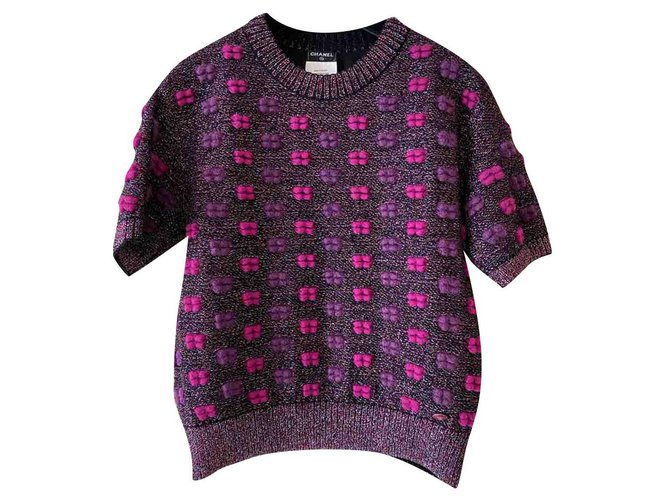 Chanel lips ''Supermarket'' jumper Purple Wool  ref.225194