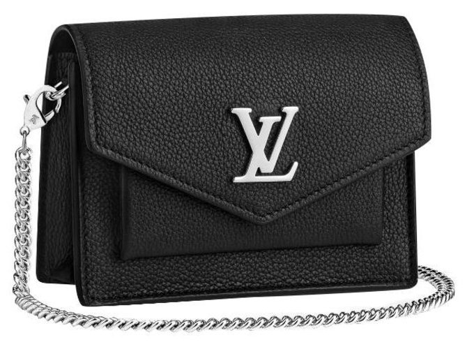Louis Vuitton LV Mini mylockme Negro Cuero  ref.225240