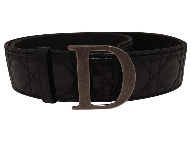 Dior Belts Black Leather  ref.225289