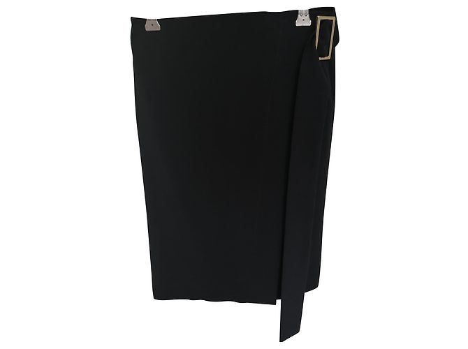 Carla G. wool wrap skirt