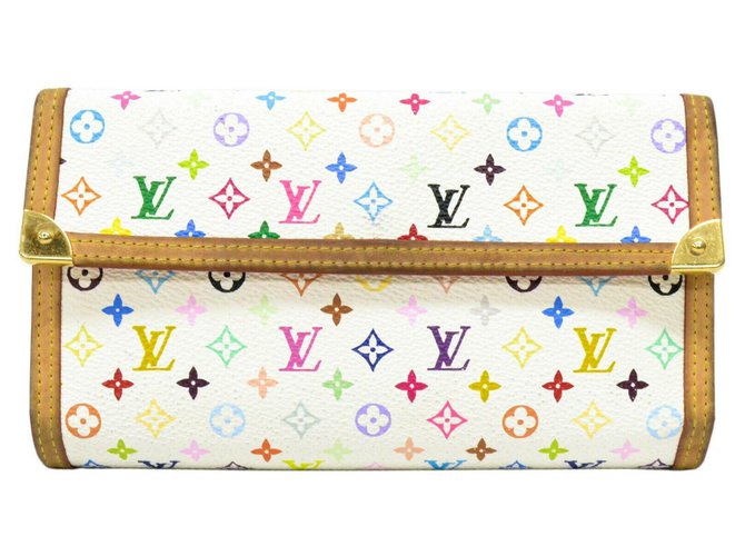 Louis Vuitton wallet White Cloth  ref.225328