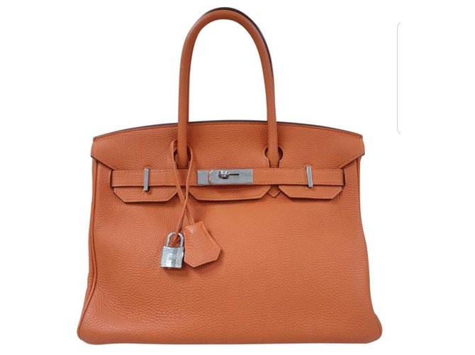 Acapulco Hermès HERMES BIRKIN 30 Orange Leather Handbag  View Similar Items  HomeFashionHandbags and PursesShoulder Bags  Request additional images or videos from the seller  CONTACT SELLER  Request additional images or videos from the seller  CONTACT SELLER  19 OF 19  HERMES BIRKIN 30 Orange Leather Handbag  ref.225533