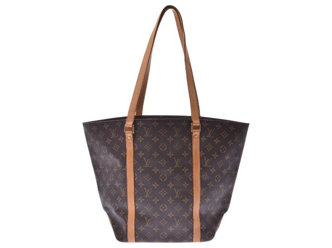 Louis Vuitton Shopping Brown Cloth  ref.225706