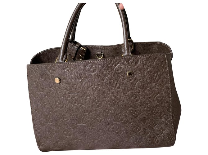 Louis Vuitton Montaigne Brown Leather  ref.225711