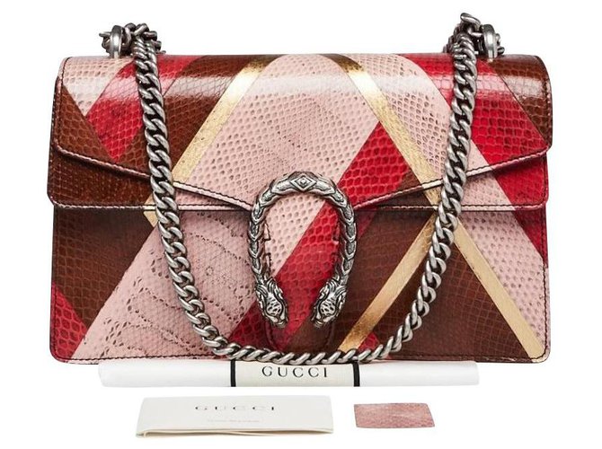 Gucci small dionysus shoulder bag multicolor Ayers snake Multiple colors Leather Exotic leather  ref.225738