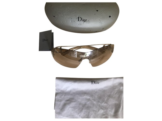 Dior Gafas de sol Beige Metal  ref.225846