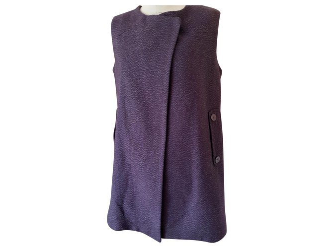 Bel Air Coats, Outerwear Purple Wool  ref.225952