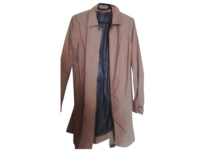 Trench Coat Prada de algodão e nylon Caramelo