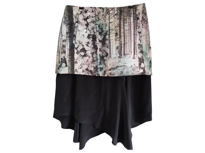 Tibi Skirts Black Polyester  ref.226162