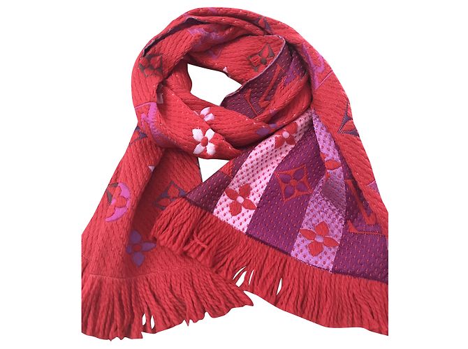 Louis Vuitton Sciarpa Logomania Multicolore Lana