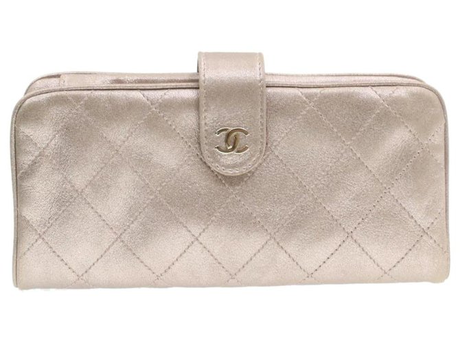 Portefeuille Chanel Cuir Rose  ref.226228