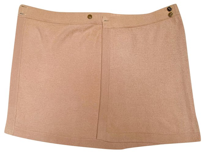 Vintage Chanel wrap skirt in cashmere Pink  ref.226393