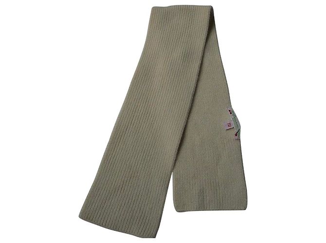 Sciarpa da bambino in cashmere ecrù Bonpoint