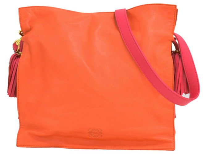 Loewe Handbag Orange Leather  ref.226478