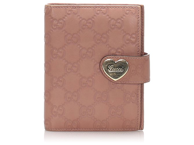 Gucci Pink Gg Leder Agenda Kalbahnliches Kalb Ref Joli Closet